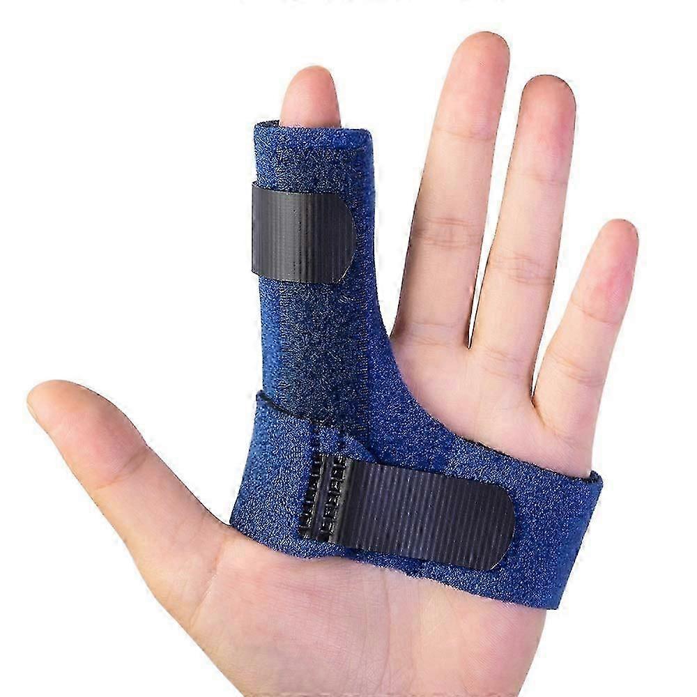 Finger Splints with Built-in Aluminium Bar for Trigger & Mallet Finger, Comes with 2 Gel Sleeves