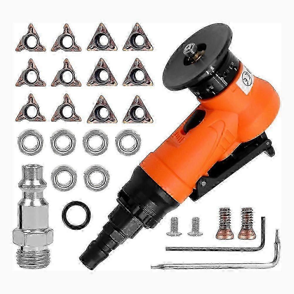 Mini Chamfering Machine,handheld Air Bevelingmachine Pneumatic Tool Air Beveling Tool Edge Beveler Set 3new