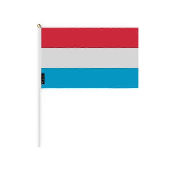 Set of Mini Flags – Luxembourg – 14 x 21 cm – Handheld – Polyester - 100 pieces