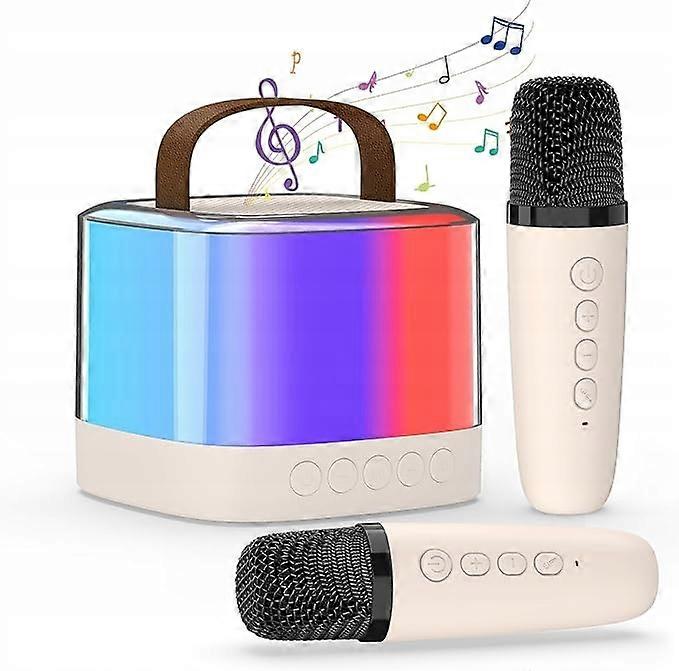 2 X Wireless Microphone + Bluetooth Speaker Lamex Karaoke Set