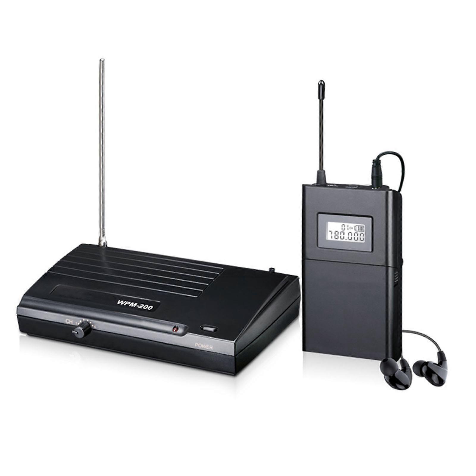 Takstar WPM-200 Wireless Monitor Audio Transmission System UHF Frequency Band LCD Display for Recording Studio Monitorin Multicolor
