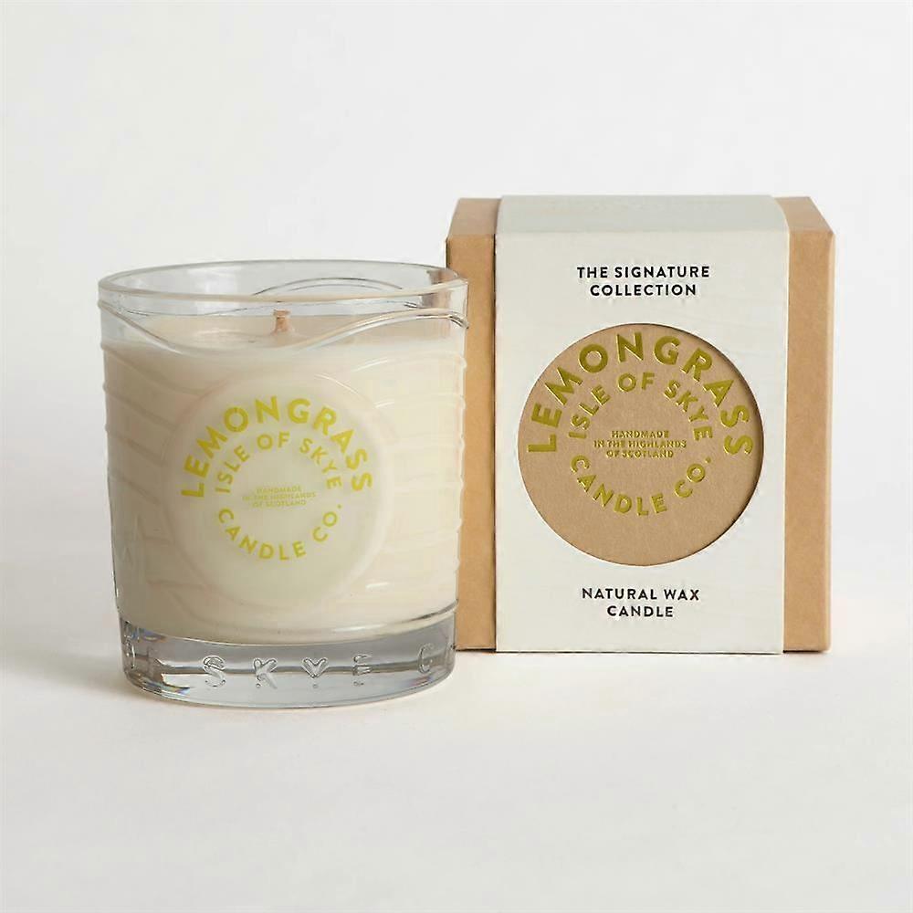 Isle of Skye Lemongrass Island Natural Wax Candle 9.1cm x 8.2cm x 8.2cm