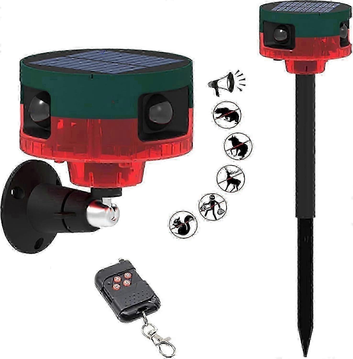 Barking Dog Alarm, 129db Barking Dog Motion Sensor, Outdoor Motion Alarm With Wireless Remote Control, 13 Kinds Of Sound Loud Noise Maker -dgjr