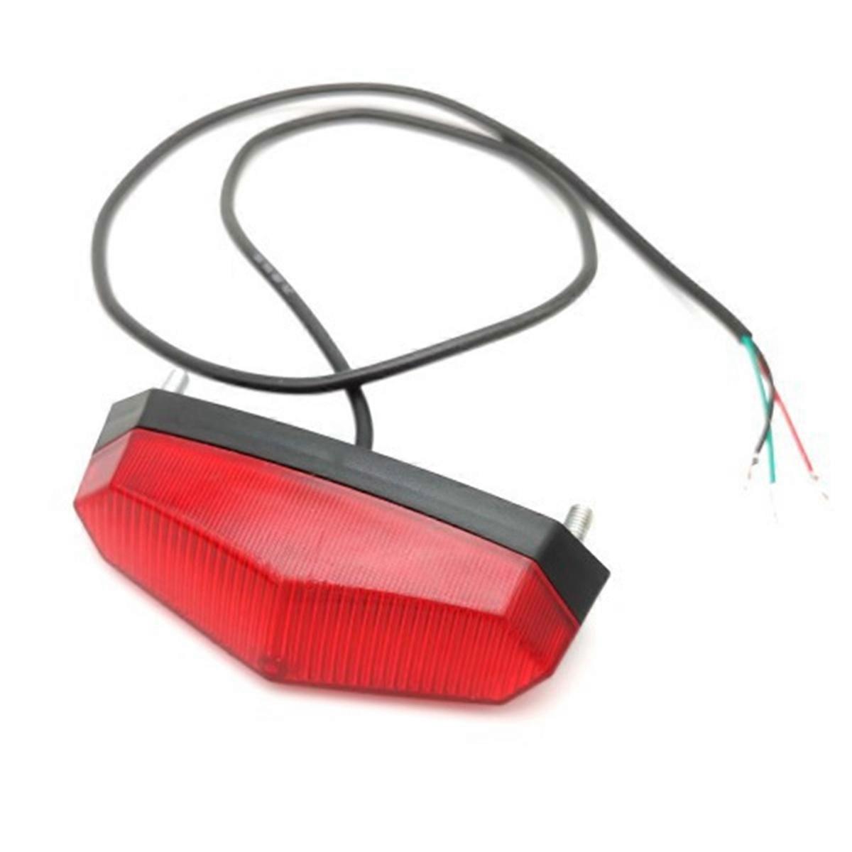 LED E-Bike Taillight 12V-80V Electric Bicycle Rear Lamp Safety Night Riding Warning Light
