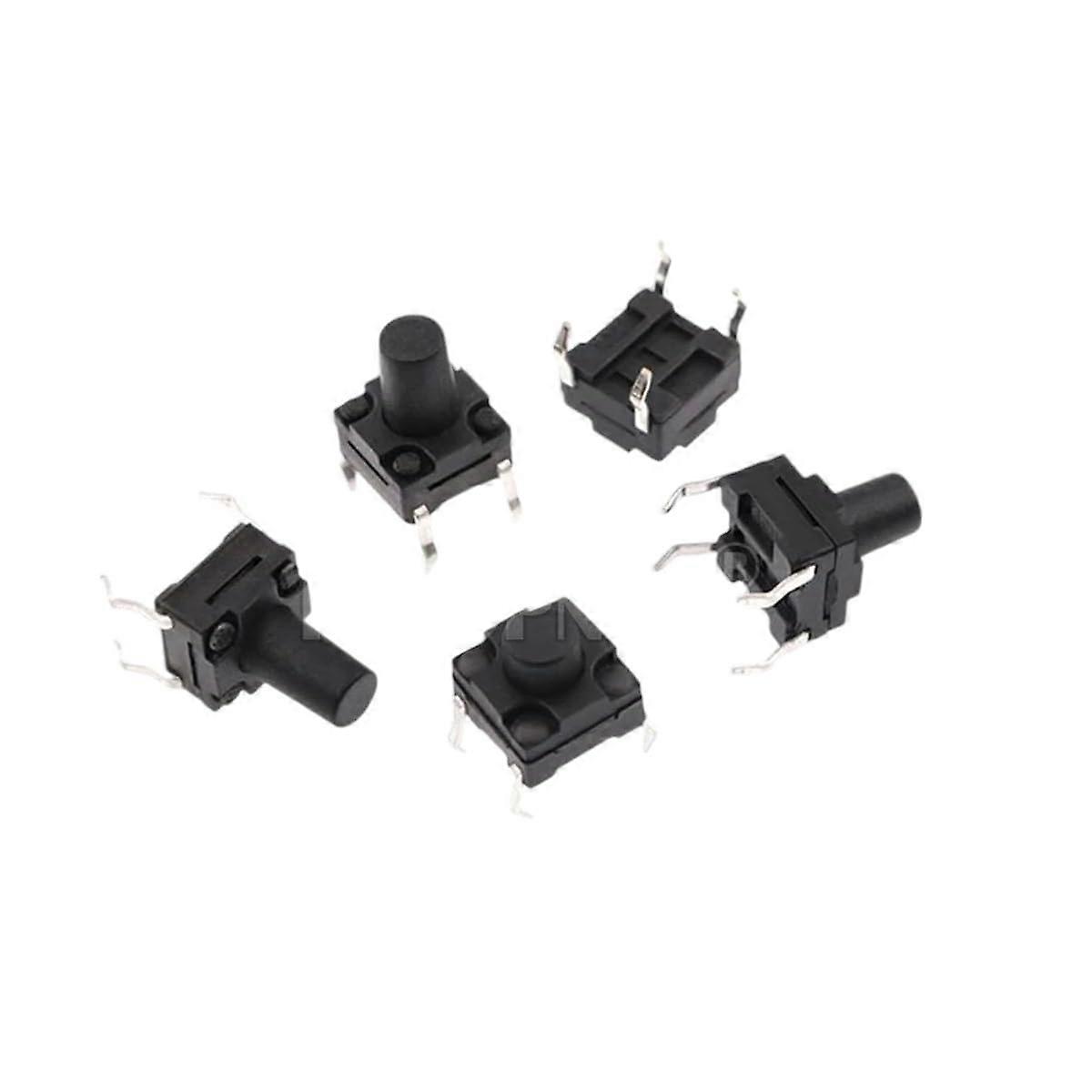 20PCS 4PIN Switch 6X6 Tact Switch 6 6 4.3/5/6/6.5/7/8/9/10/11/12