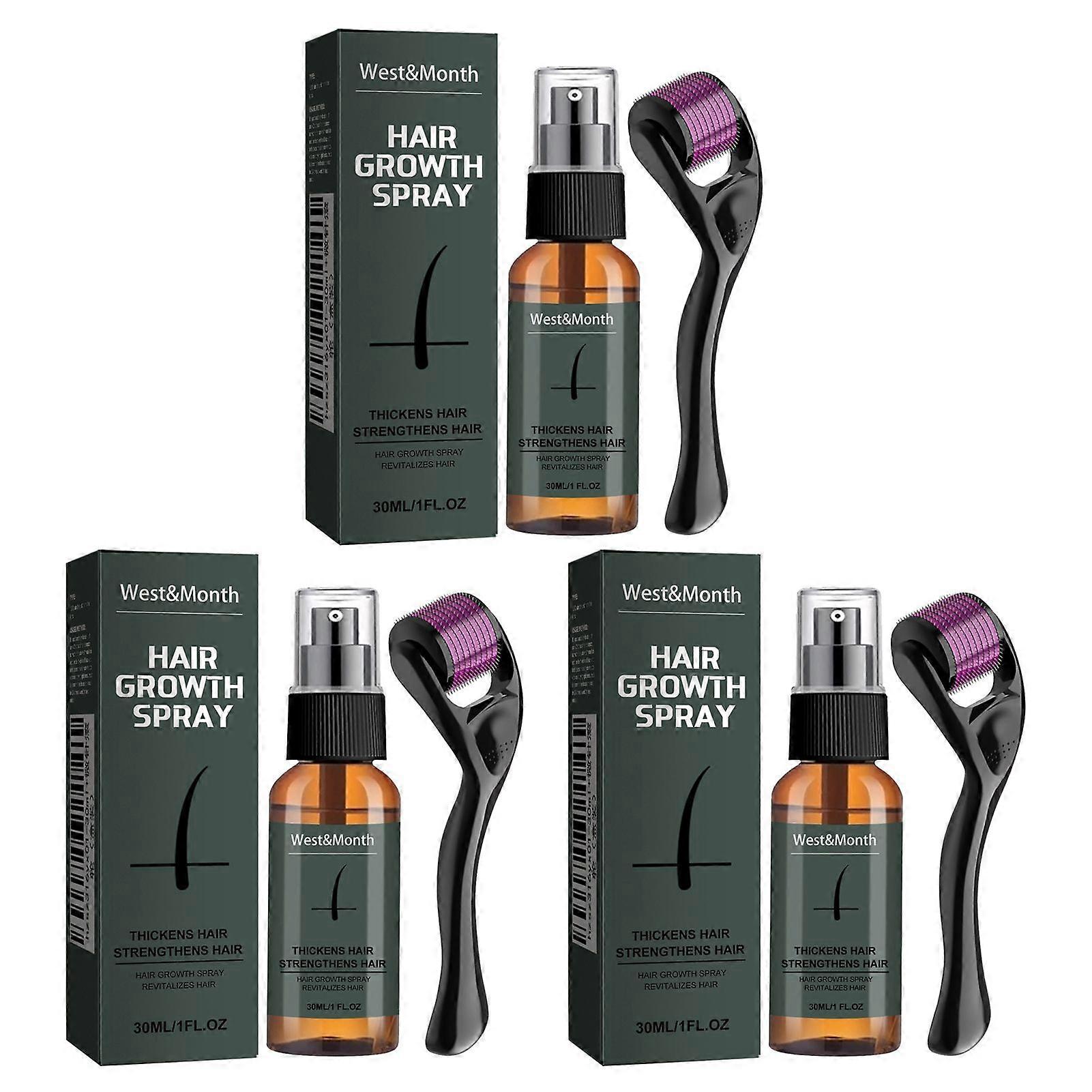 Beard Spray Kit for Men Moisturising Beard Care Spray with Roller Promotes Thick Dense Beard Growth
