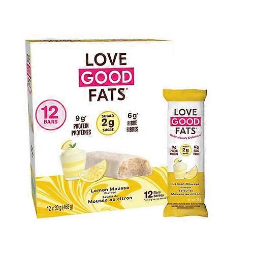 Love Good Fats 柠檬慕斯零食棒,39 克(12 个装)