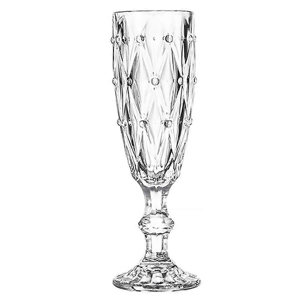 Champagne Goblet Glass Retro Mug for Cocktails, 19.7x8.5x6.5CM, Transparent Red Wine Cup for Martini, Margarita, Mojito