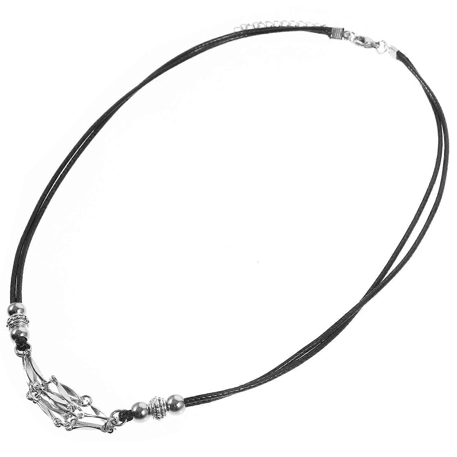 قابل للتعديل صافي قلادة كريستال حجر حامل معدن قفص شكل سلسلة ملابس يومية 1 حزمة