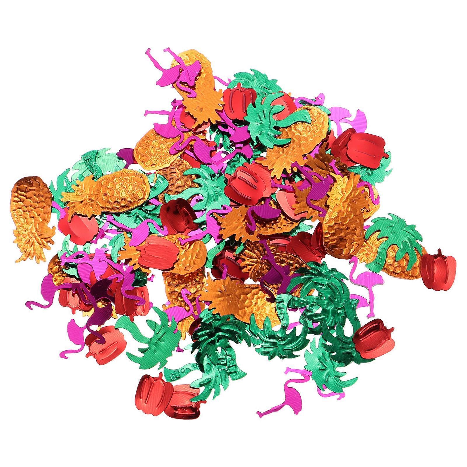 Tropical Party Decorations Confetti Props Hawaiian Party Summer Events Flamingo Shape 5Pack