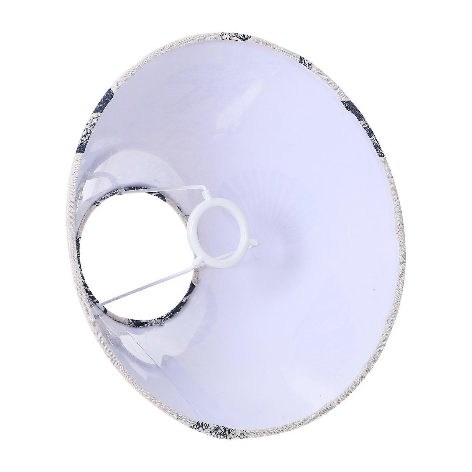 Bedside Lamp Shade Conch Shell Printed Lampshade Linen And Iron For Interior Designers 30X18X12CM 1Pack