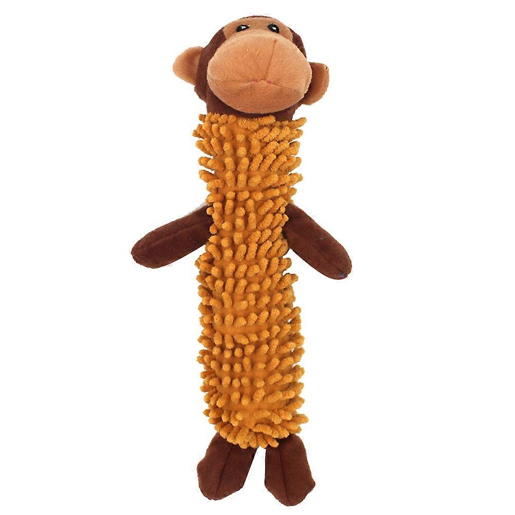 Interactive Cartoon Dog Plush with Squeaker – Durable Chew Toy for Puppies to Reduce Anxiety and Enhance Playtime Bonding