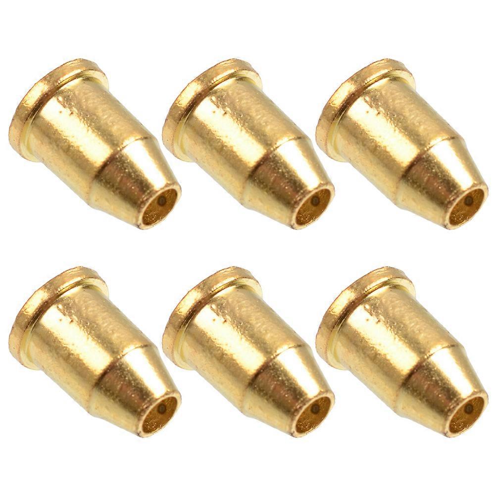 Guitar String Ferrules Mounting Buckle Bushing Parts Golden Circular Collar For Guitar Building 0.65x0.80x1.00cm 30Pcs