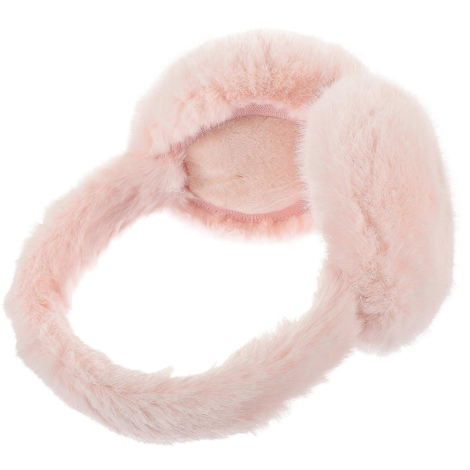 Lightweight Foldable Earmuff Ear Protector Breathable Pink 20X14CM Winter 1Pcs