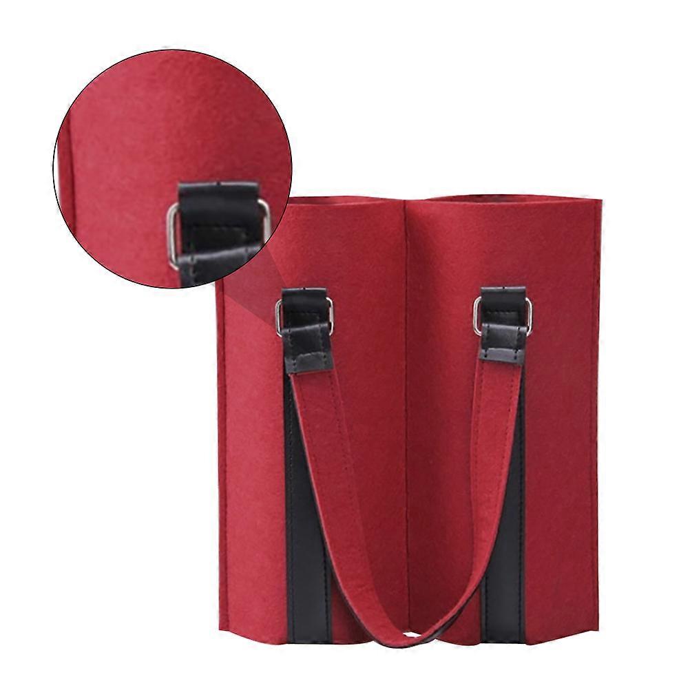 Felt Red Bag Reusable Protection present Packaging For Restaurant 1Pack