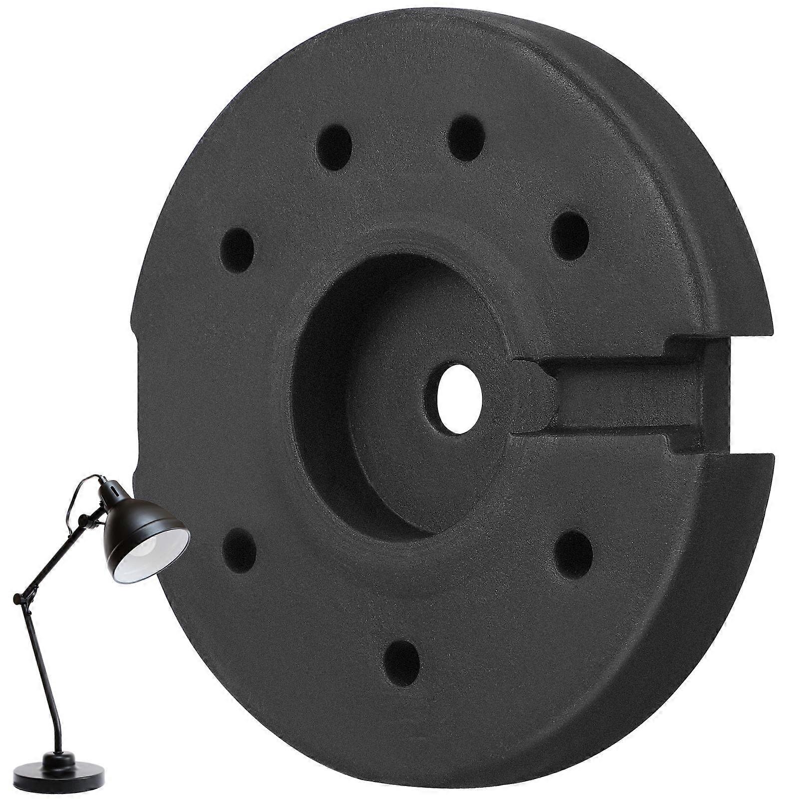Round Lamp Base Accessory Home Decor Simple Style Iron 13.50X13.50X2.00CM 1Pack