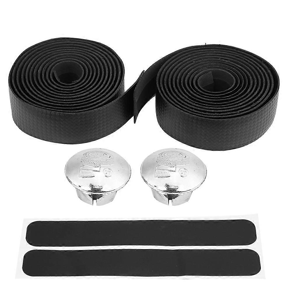 1 paire de bandes adhésives pour guidon de vélo de route (noir)