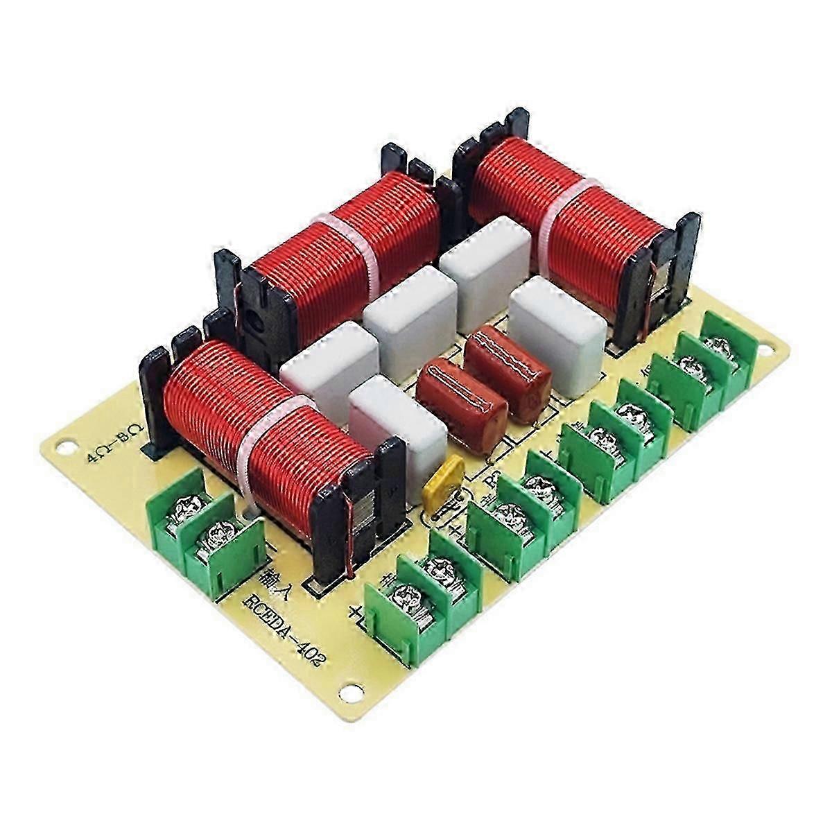 200W 4 Way Crossover Audio Speaker Crossover Dual Bass + Midrange + Treble Frequency Divider KTV ProCome mostrato SZRH A-M