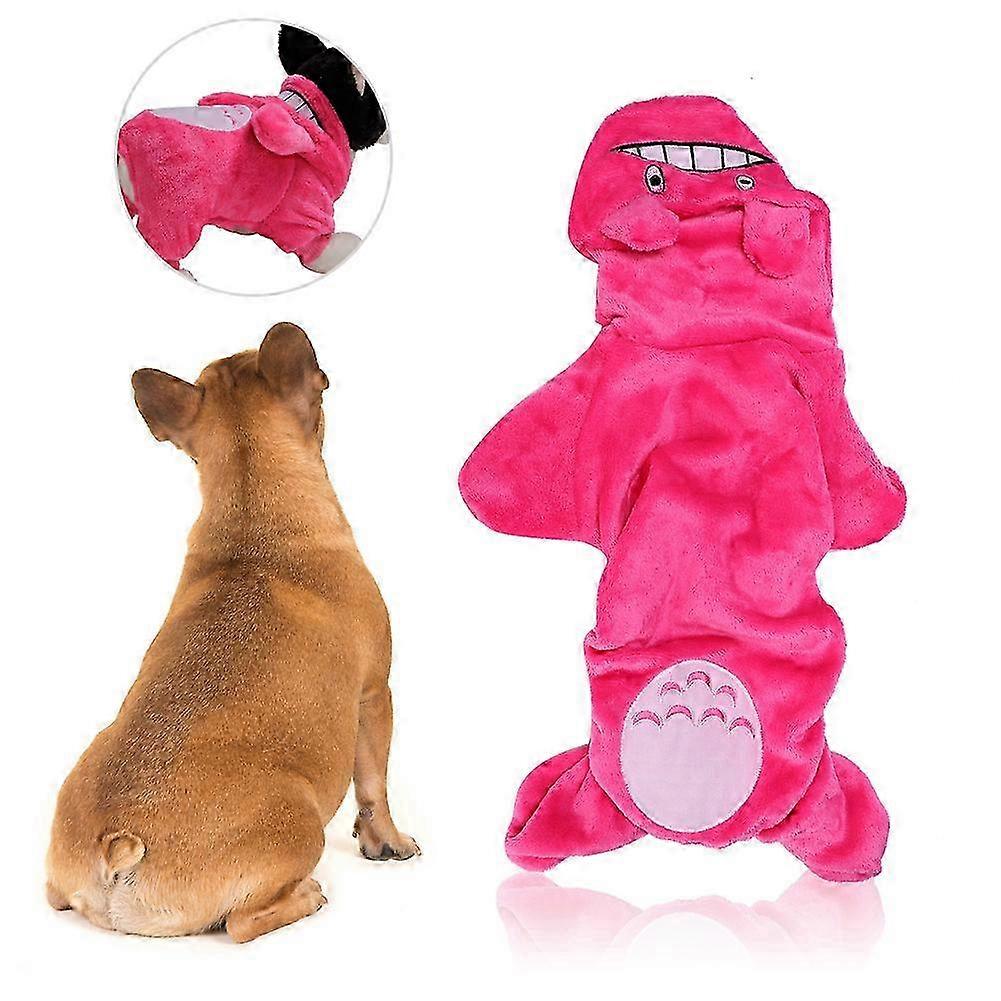 Köpekleri ve kedileri sıcak ve rahat tutmak için mercan yapağısından yapılmış evcil hayvanlar için sonbahar kış çizgi film kostümleri