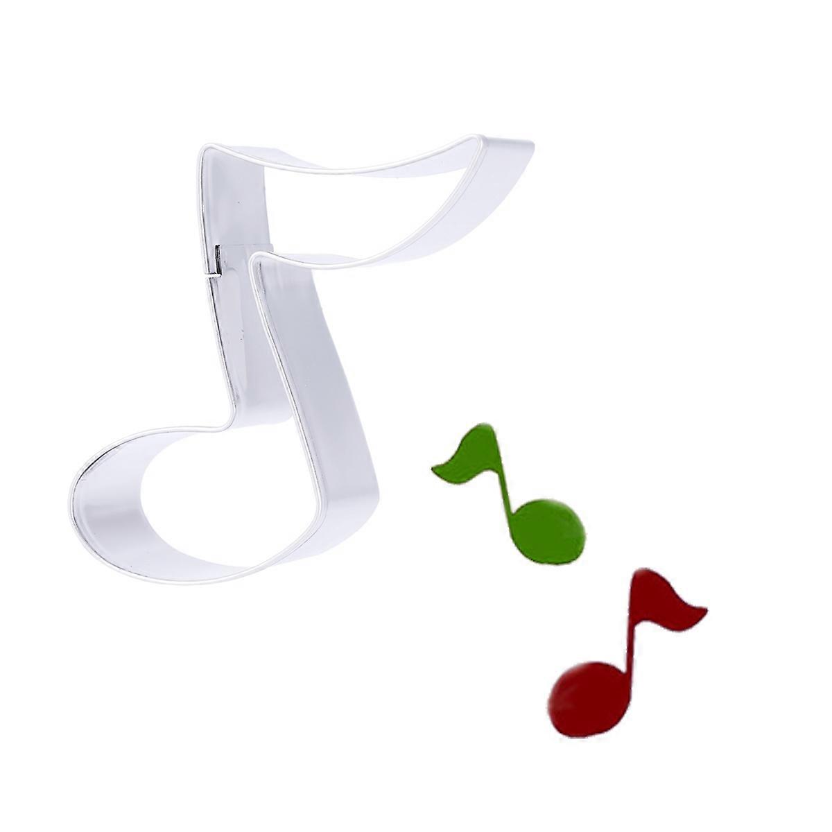 ステンレス鋼の音符クッキー型、DIYチョコレート、フォンダン、ケーキデコレーション用の焦げ付き防止ベーキングツール