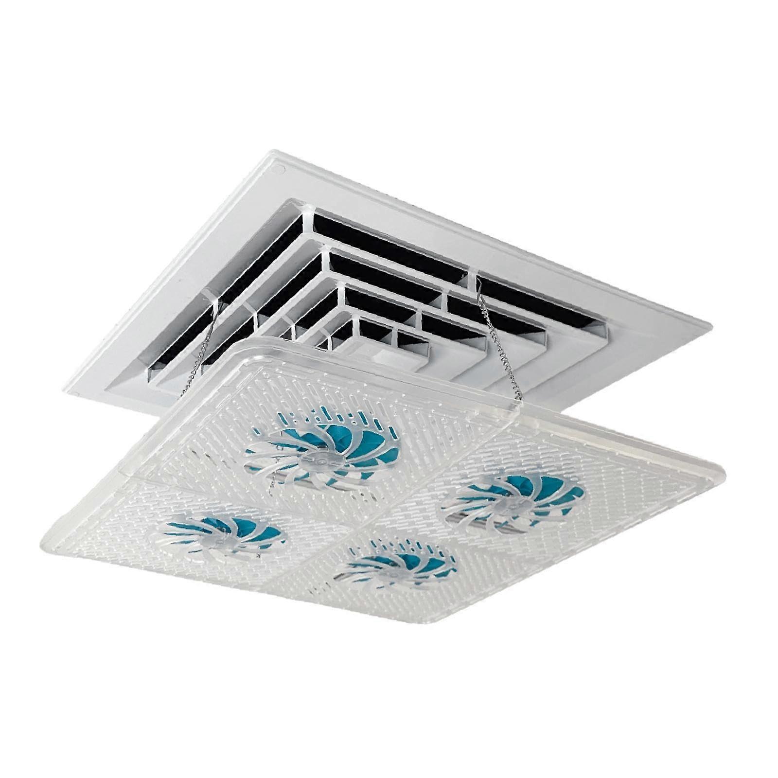 Wind deflector for central air conditioning systems, aircooled sound barrier, windshield for air conditioning systems, white and blue