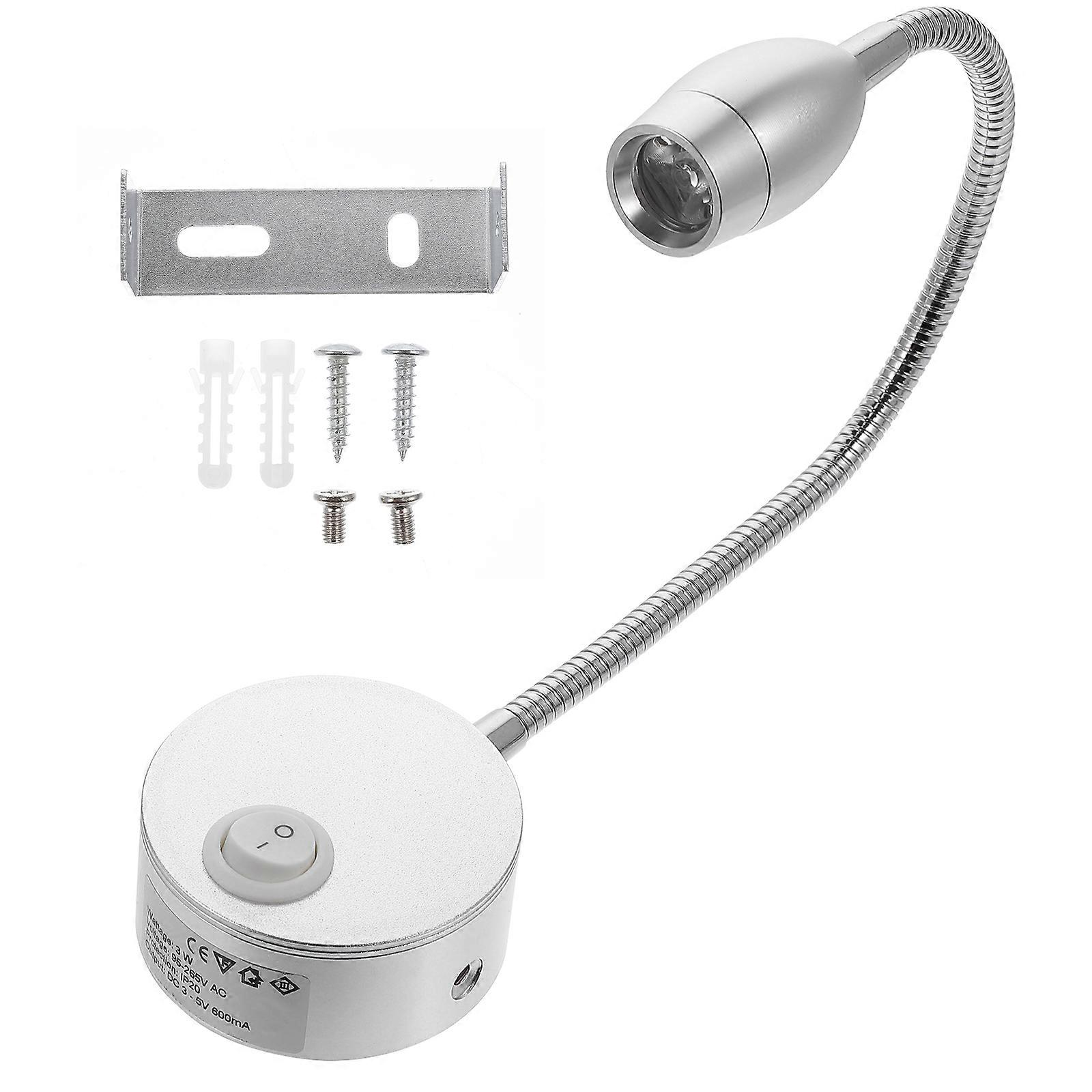 Flexible LED Reading Light for Bedside Use, Durable & Compact Design with Adjustable Angle and Height for Home Bedrooms