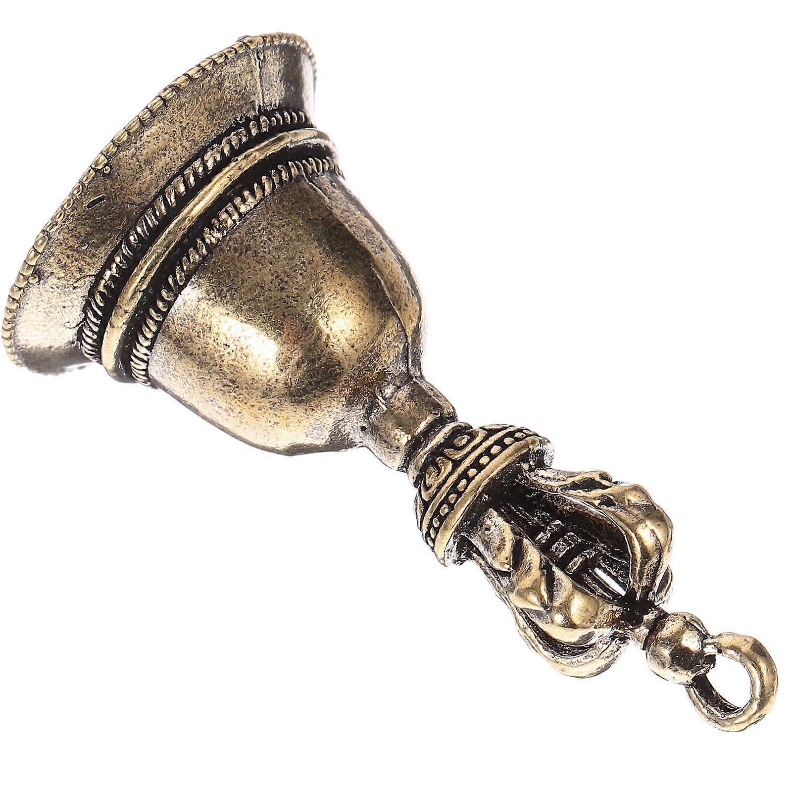 Teaching Equipment Hand Bell Copper Golden Color 1Pack For Hotel