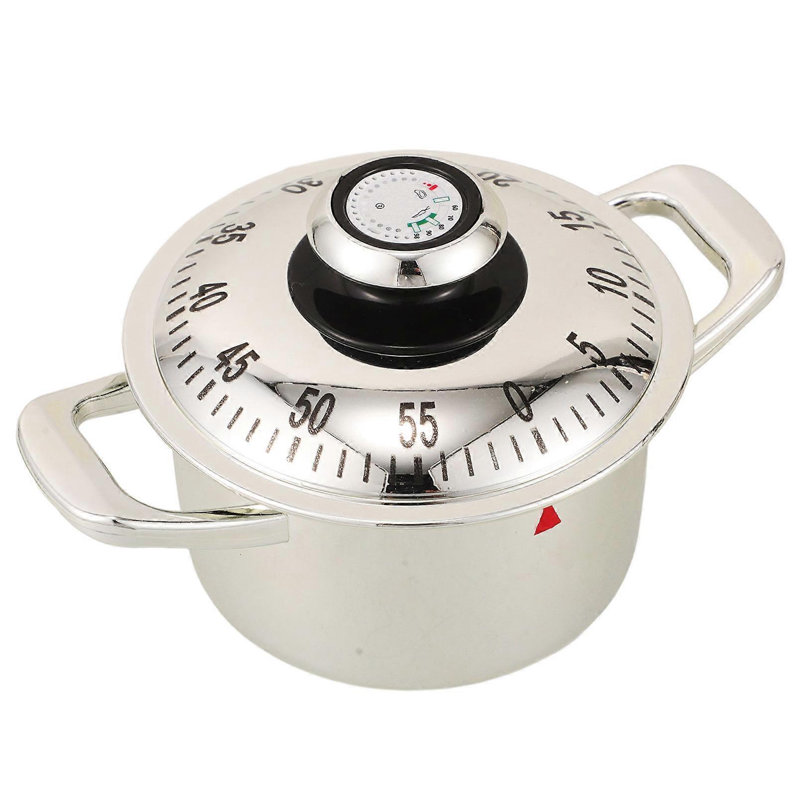 Mechanical Kitchen Timer Soup Pot Shape Countdown Reminder Multifunctional Cooking Timer For Home Cooking Study Exercise Easy Read Display