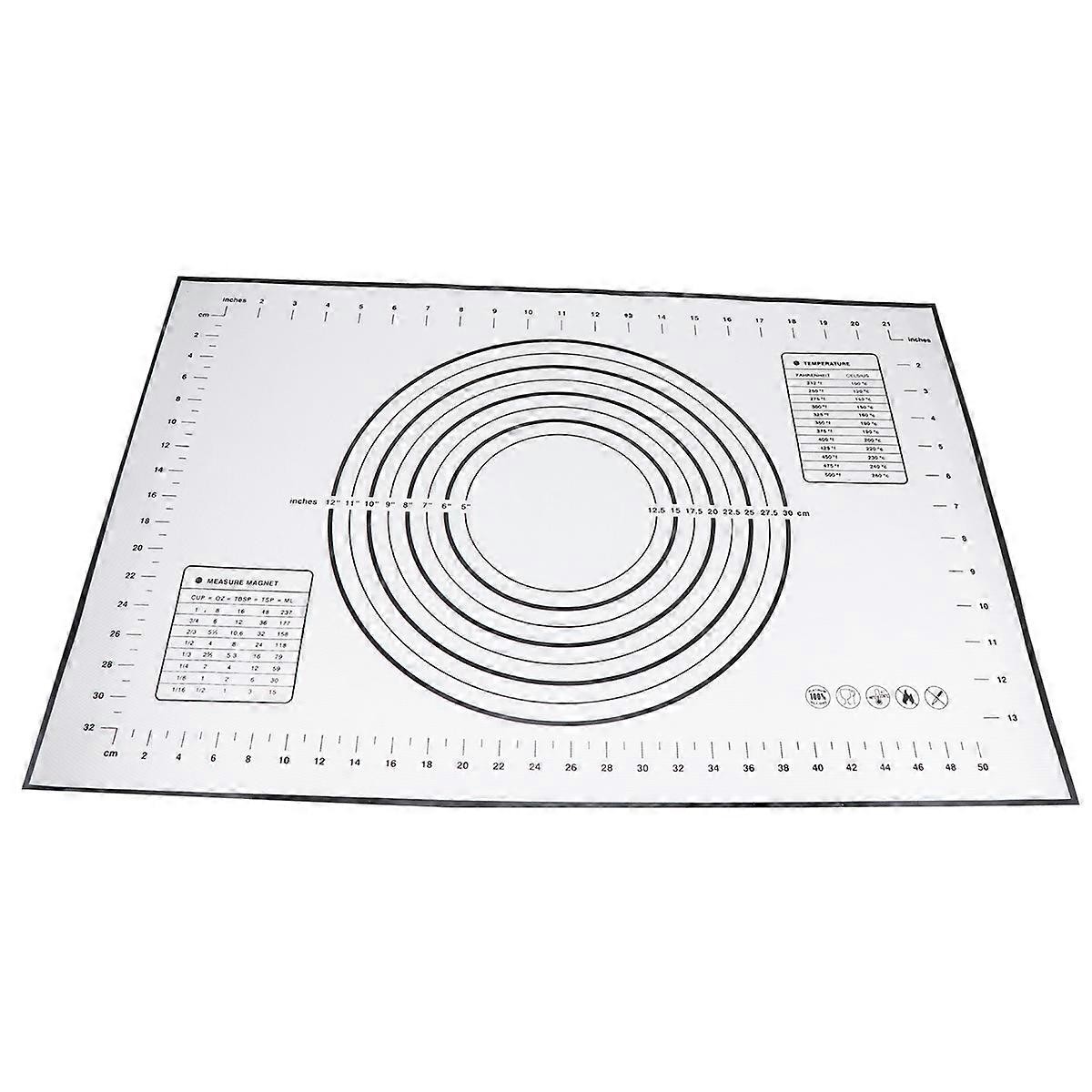 Baking Rolling Mat Dough Rolling Mat For Baking Rectangular 60x40x0.2cm Non-Slip 1Pack