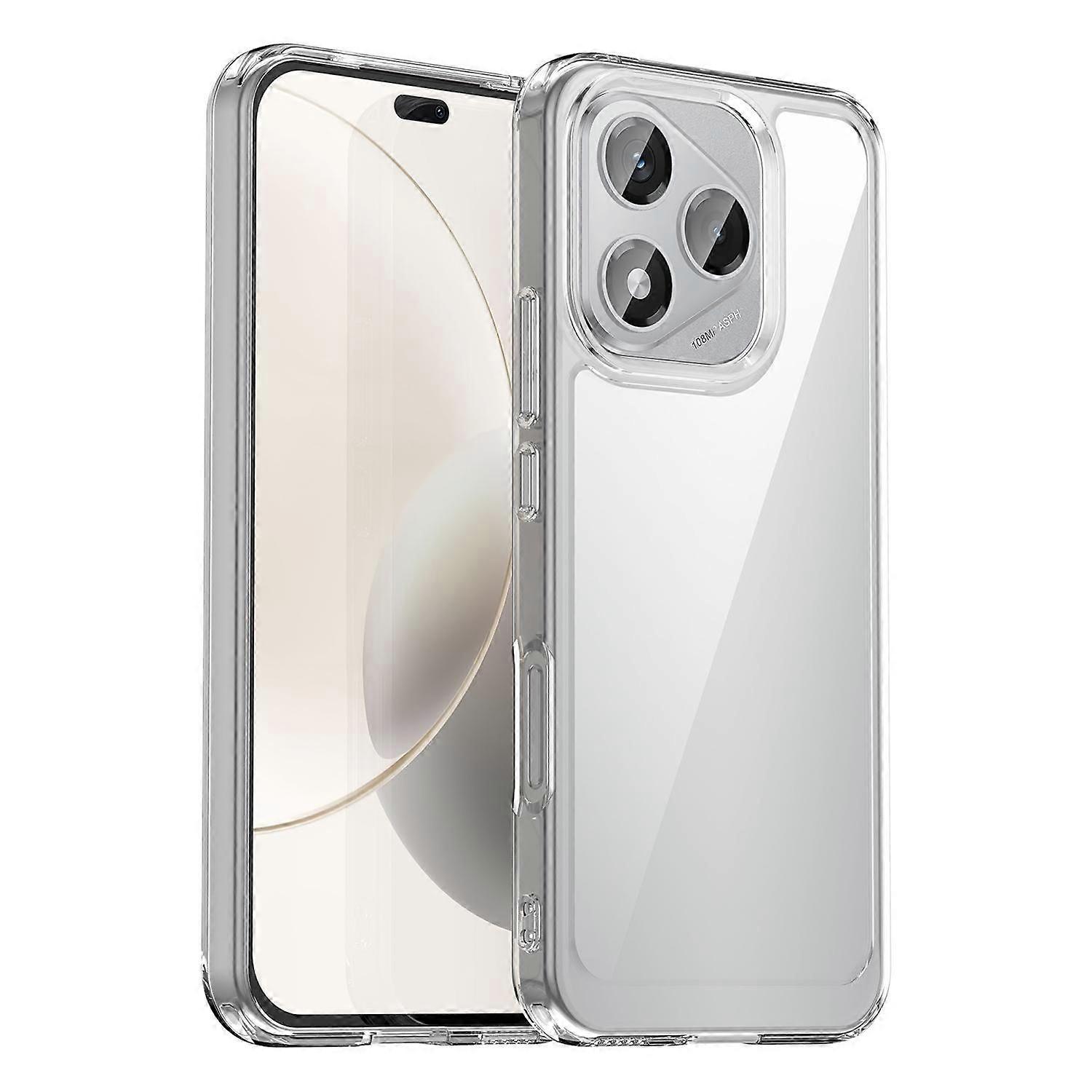 For Honor 400 Lite 七彩系列 TPU 亚克力混合外壳透明