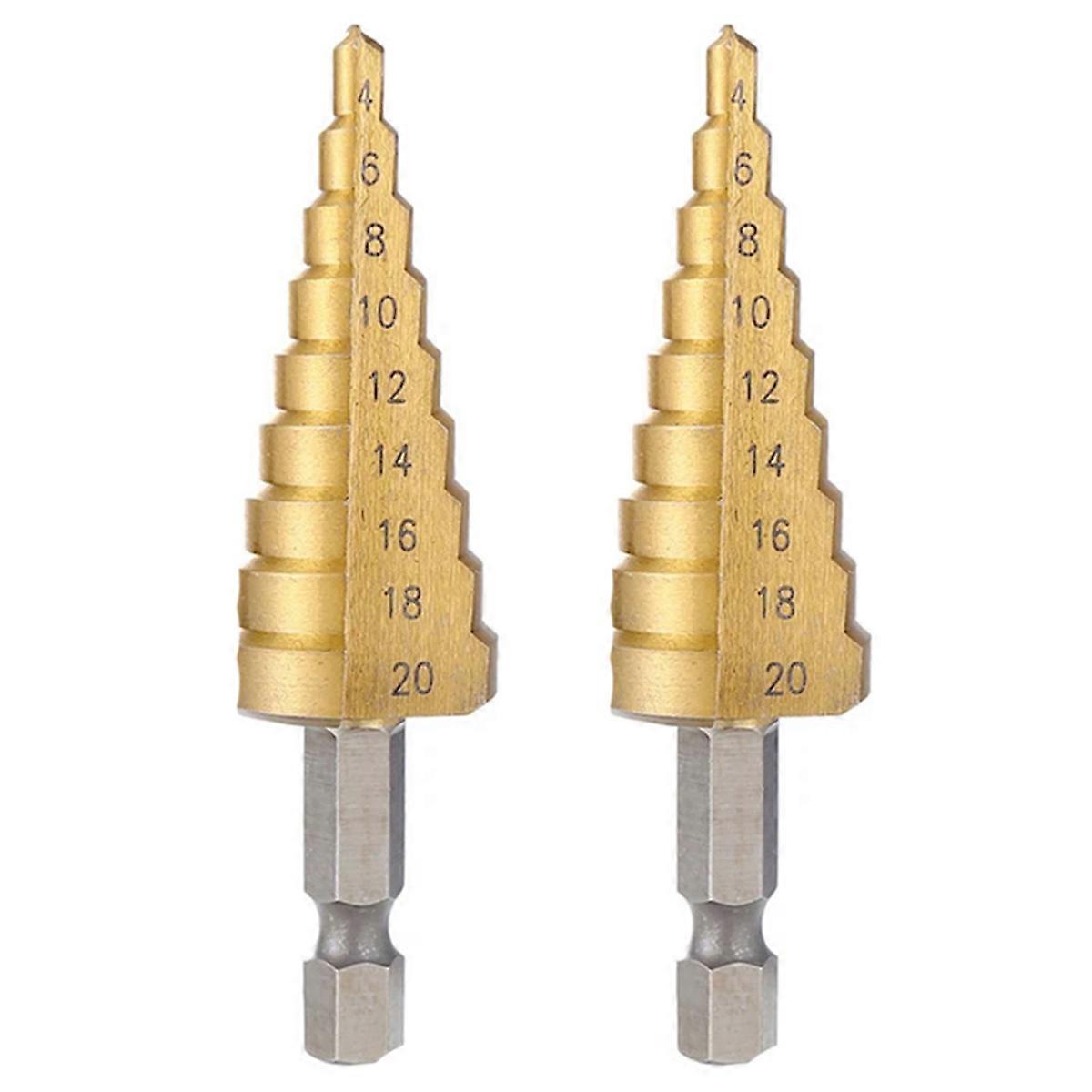 4-20mm HSS Straight Groove Step Drill Bit