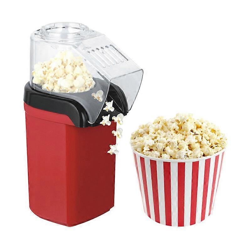 POP'N'CORN - 1100 W popcorn machine, hot air cooking, ready in 3 minutes, power indicator, red