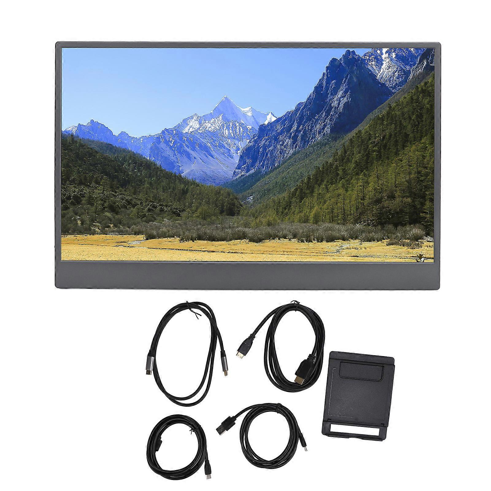 Écran tactile portable IPS 15,6 pouces, 1080p, 60 Hz, HDR 3D stéréo, câble d'interface multimédia USB Type-C HD