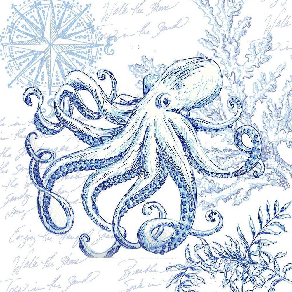 Kust Schetsboek Octopus Poster