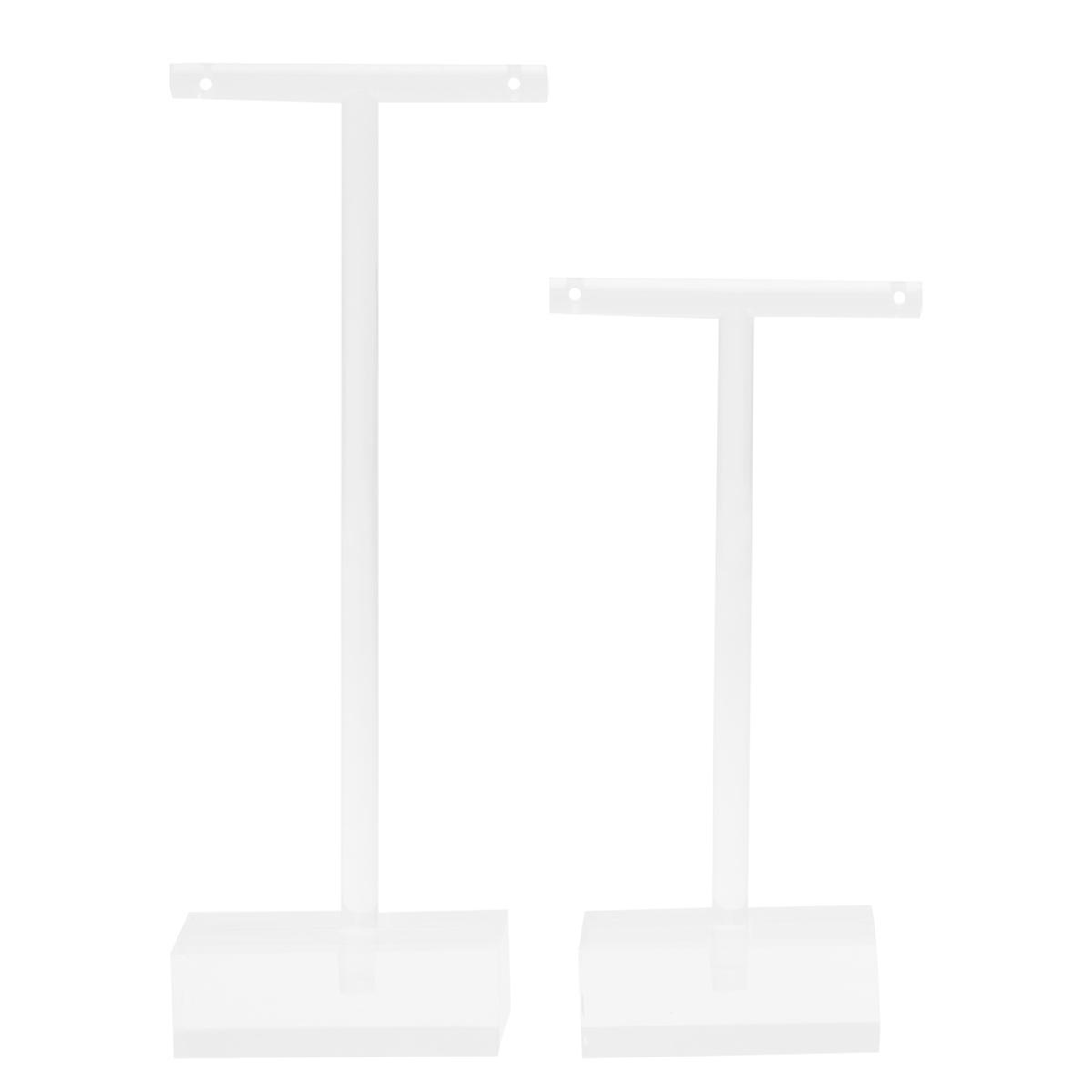 Ohrringe Einzelhandel Display Acryl Ohrringe Display Ständer T-förmige Schmuck Display Einzelpersonen 4,5 x 3 x 11 cm 2 Stück