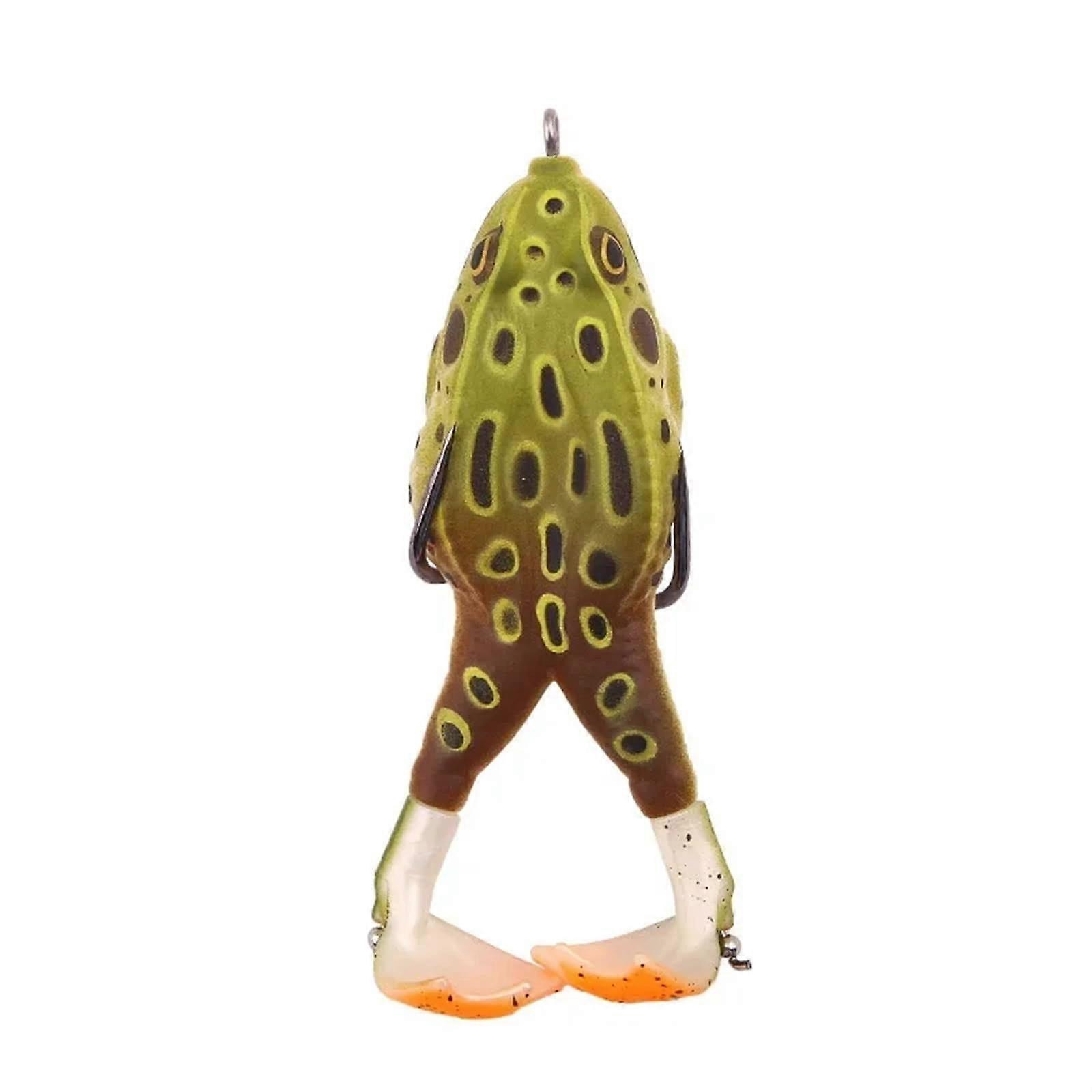 Frog Lure Double Propeller Legs Soft Bait 13.6g 16.6g Topwater Wobbler Artificial Lure for Bass Catfish Fishing Tackle (Color: C, Size: 100mm 16.6g)