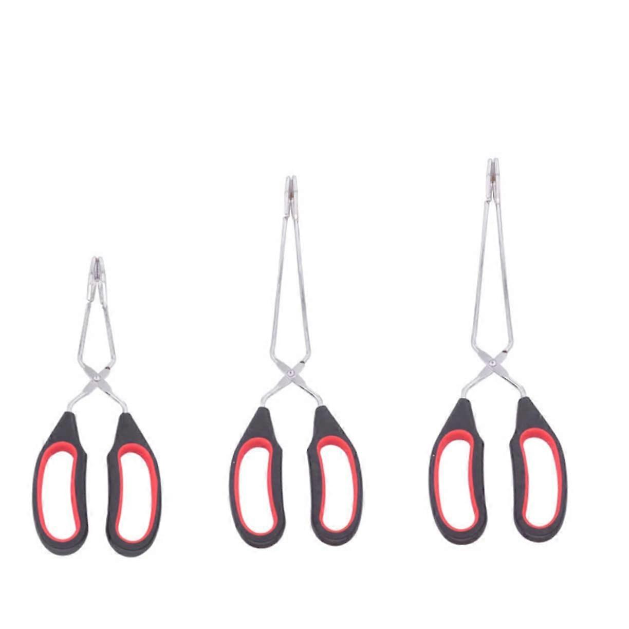 Barbecue Clip Bbq Tongs set Multifunctional kitchen tool For cooking Heat resistant Not Ideal For pies Pizza  Bread Color sorted 33X8cm