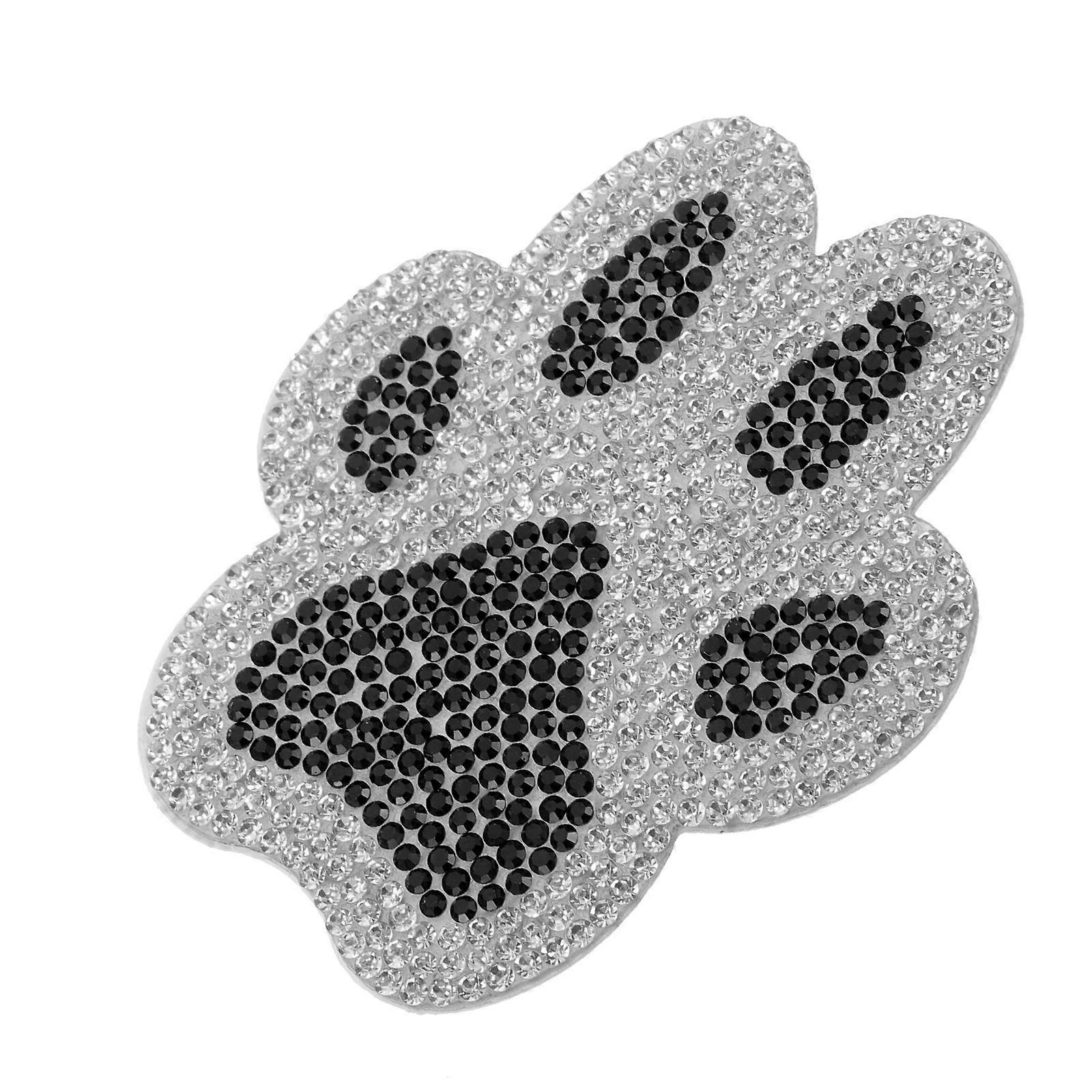 Rhinestone Dog Paw Car Decal Stickers Durable Fade Resistant Easy Application No Paint Damage Cute Fun Bumper Stickers for Vehicles