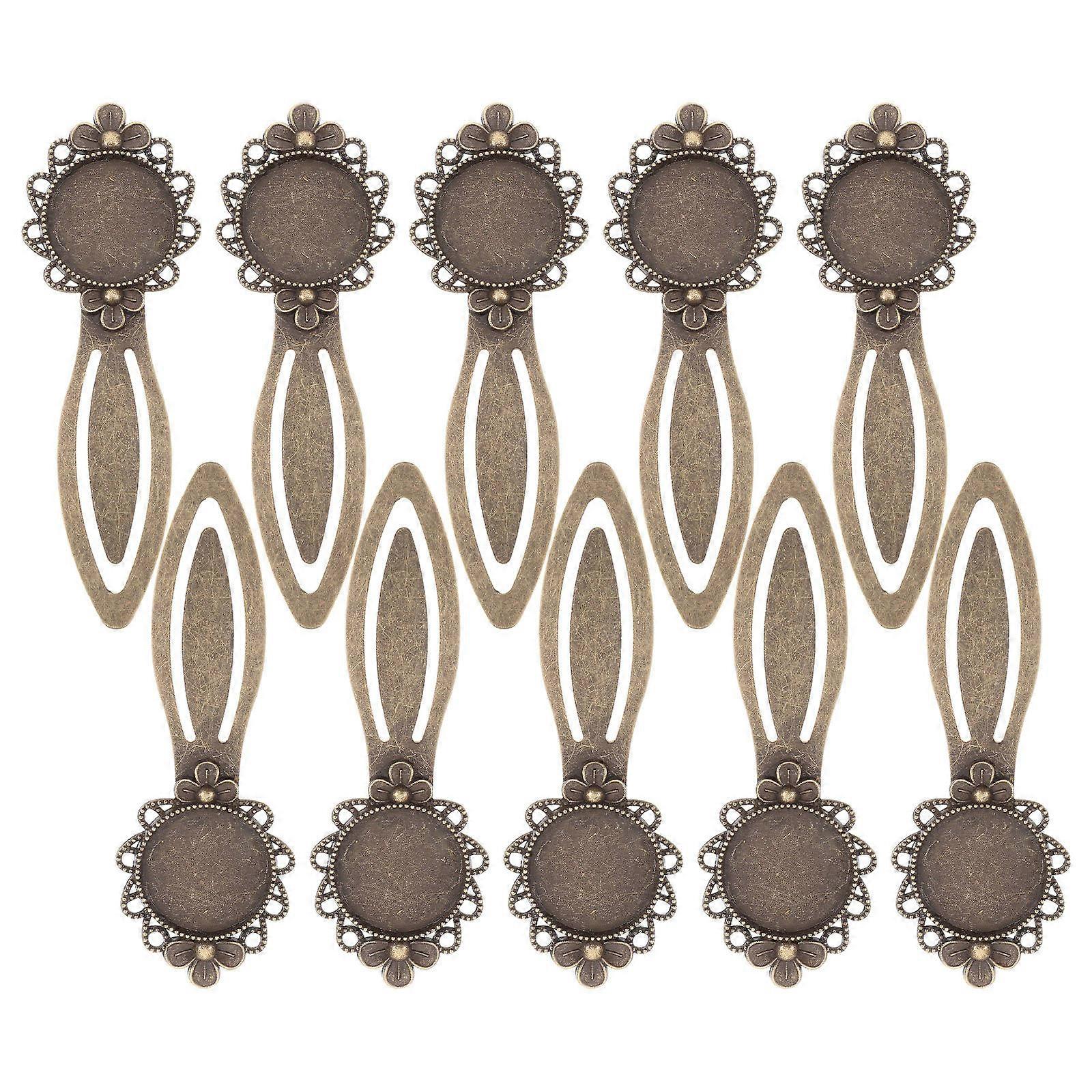 Aesthetic Bookmark Craft Copper Ornament for Reading and Gifting 8.30X2.70X0.30CM 10Pack