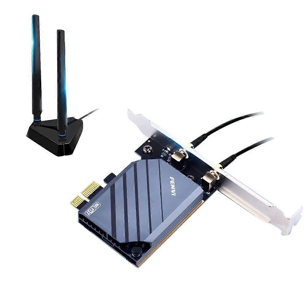 BE8800Pro WI-FI 7 PCIe Wireless Adapter - Tri-Band 2.4G 5G 6GHz Extended Antenna QCNCM865 BT5.3 fo