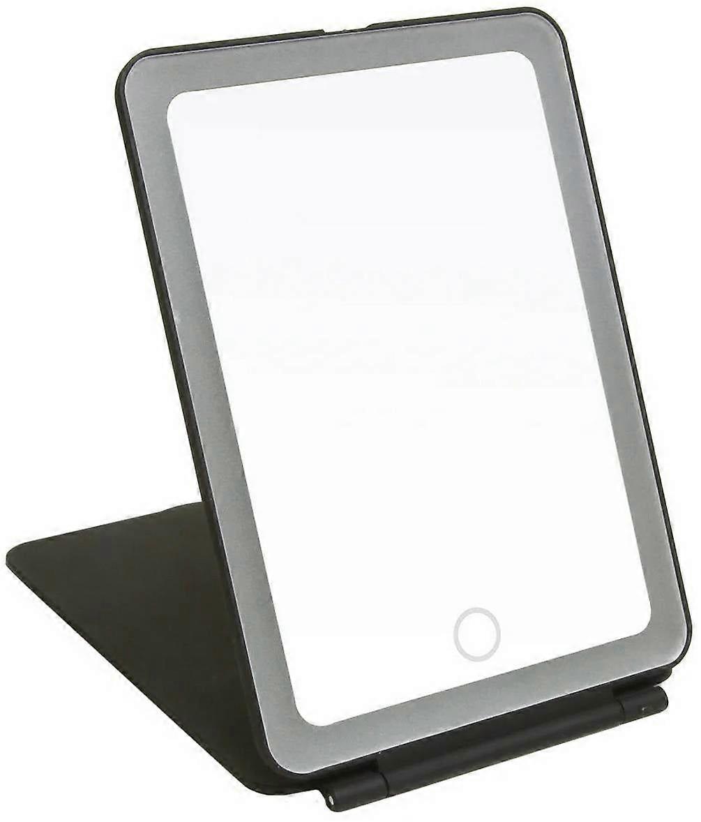 Alice Wheeler London Soft Touch Portable LED Mirror - Black