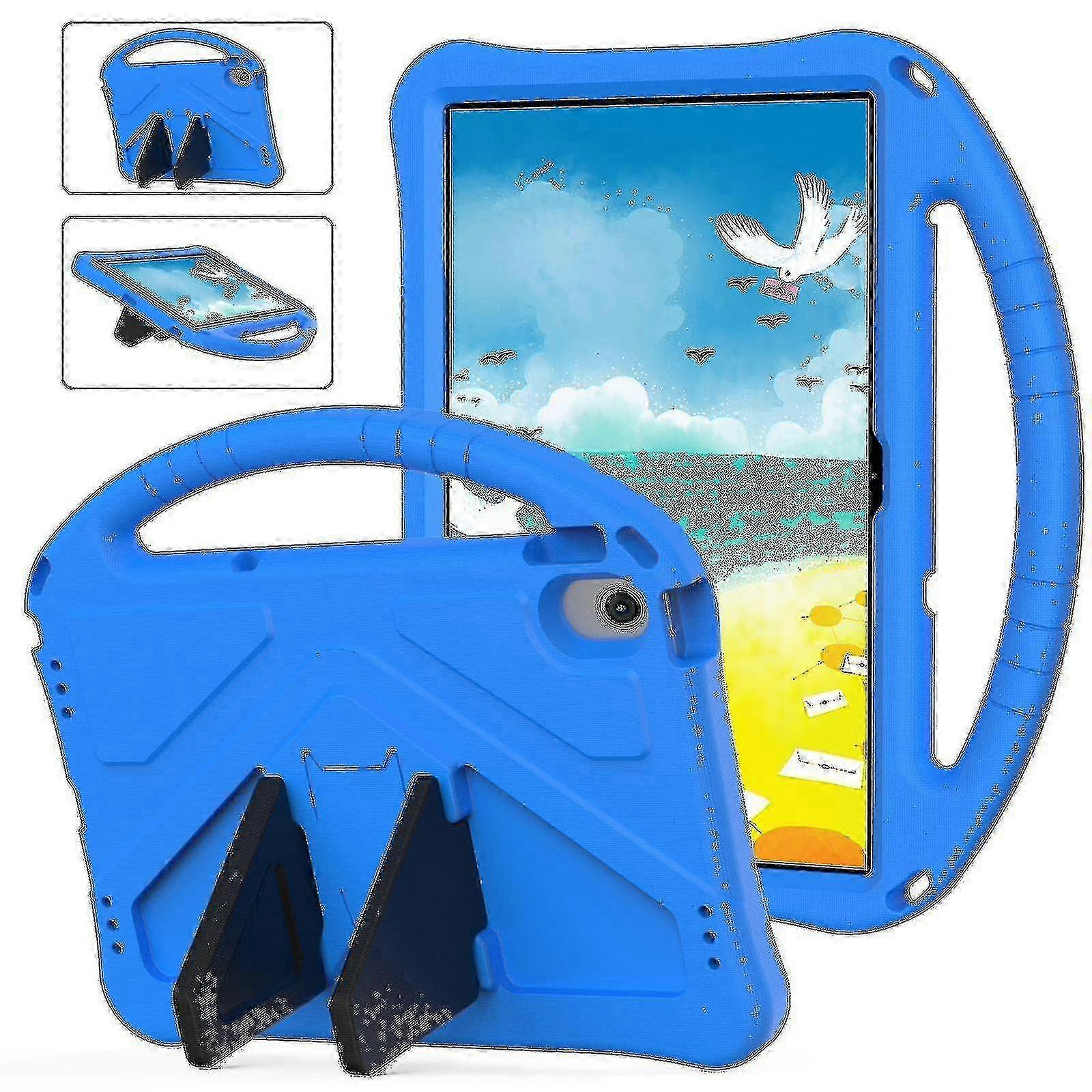 Portable Eva Case For Compatible Tablet - Shockproof Anti-scratch Cover With Kickstand - Purple