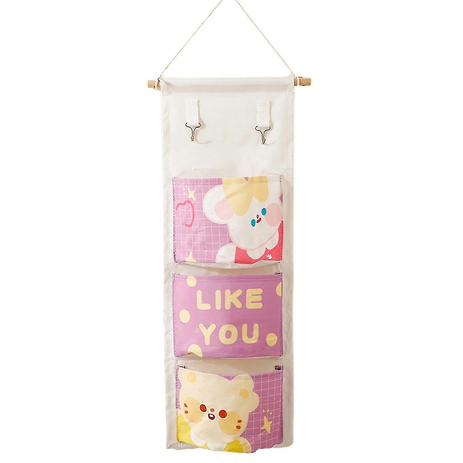 Hanging Organizer Stitching Space-saving 3/7 Grids Multi-functional Door Hanging Storage Bag for Certain Brand