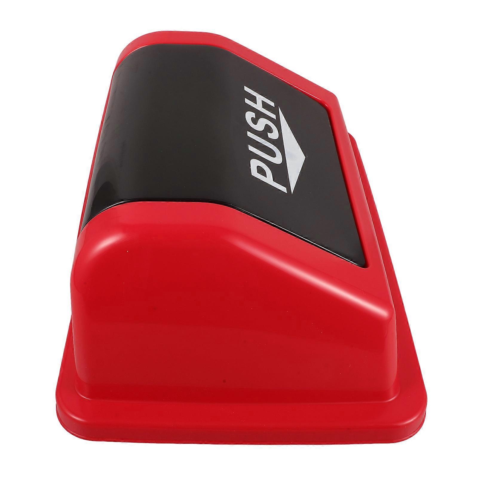 Waste Bin Lid Replacement Trash Can Lid Commercial Use Red 40.00X27.00X15.50CM Windproof 1Set