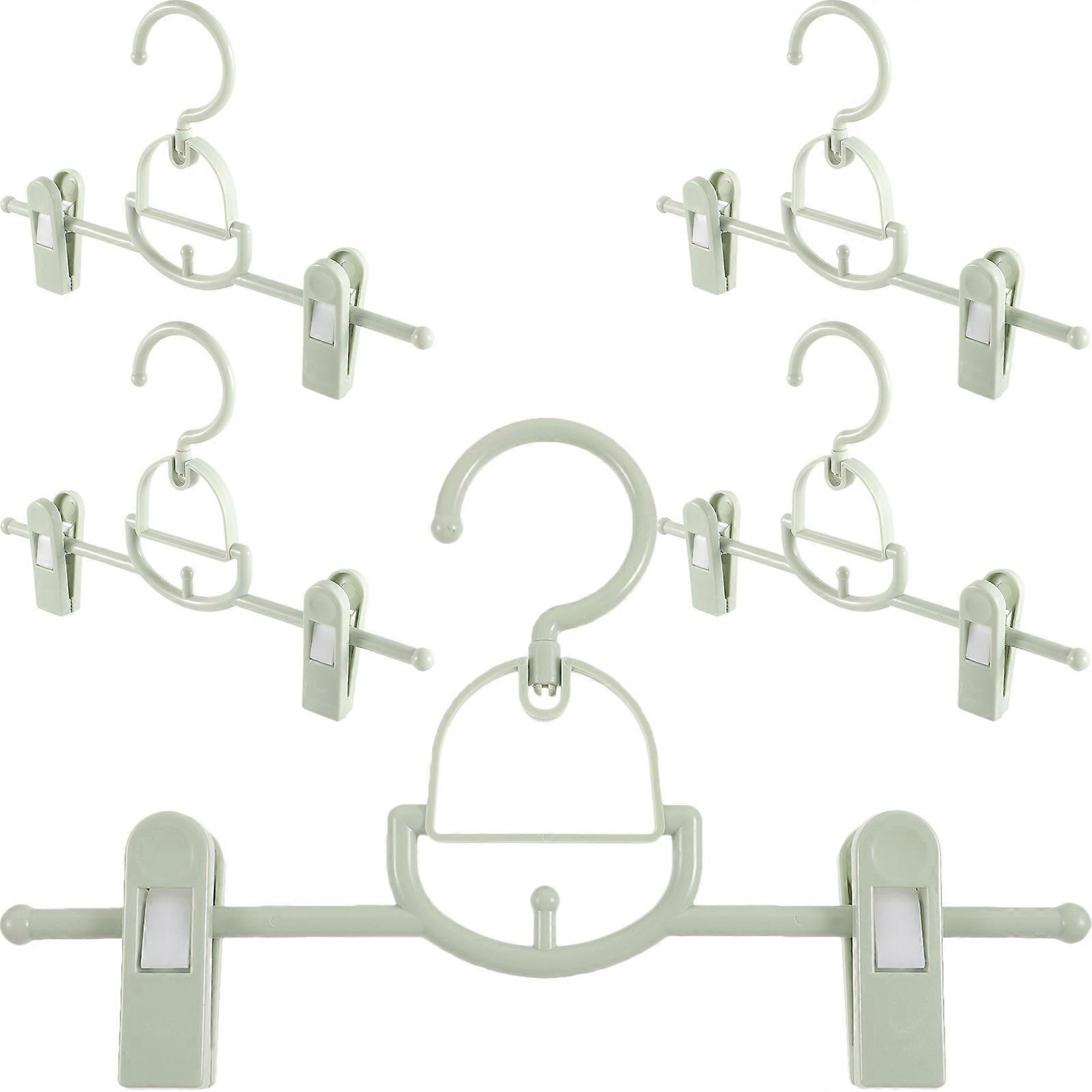 Pant Hangers Space Saving Hanger Nonslip Versatile Design Plastic 5Pcs