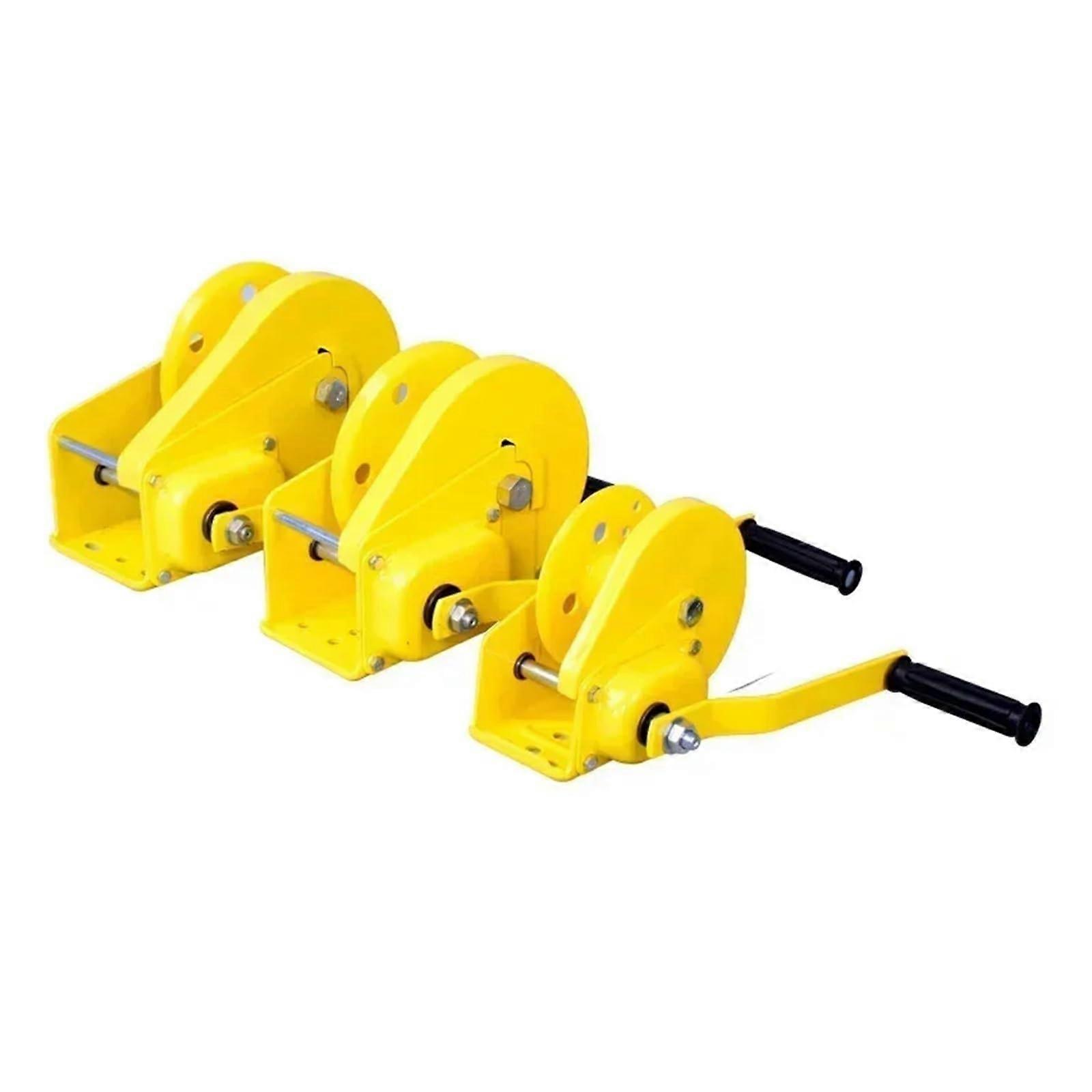 1200 Pound 10 m Wire Rope Hand Operated Winch Manual Traction Winch Crane BiDirectional SelfLocking Small Portable Winch, Heavy and Robust