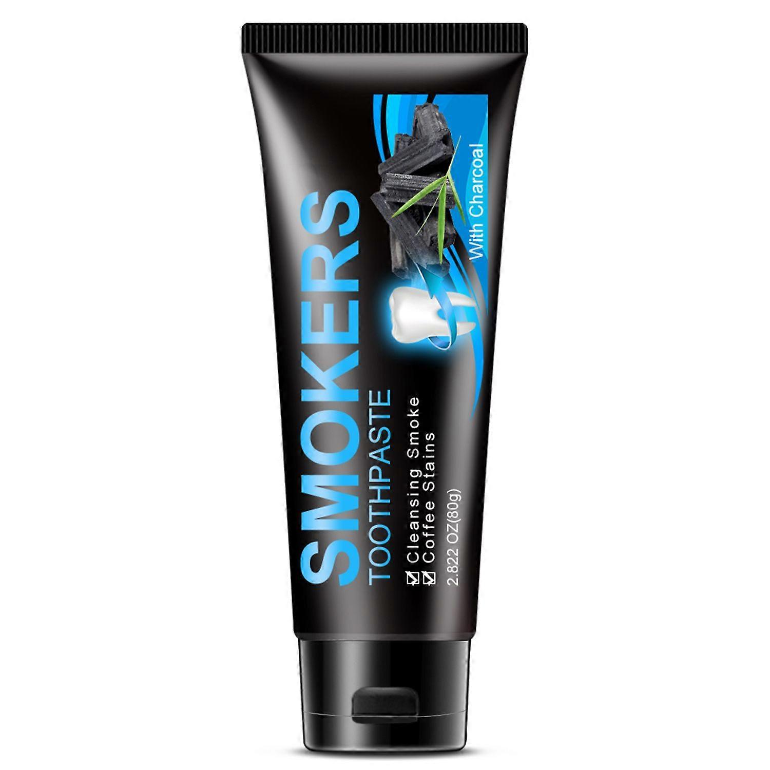 Smokers Charcoal Toothpaste Powerful Stain Remover That Helps You to Get Rid You of Coffee Stained Teeth Health, 80g