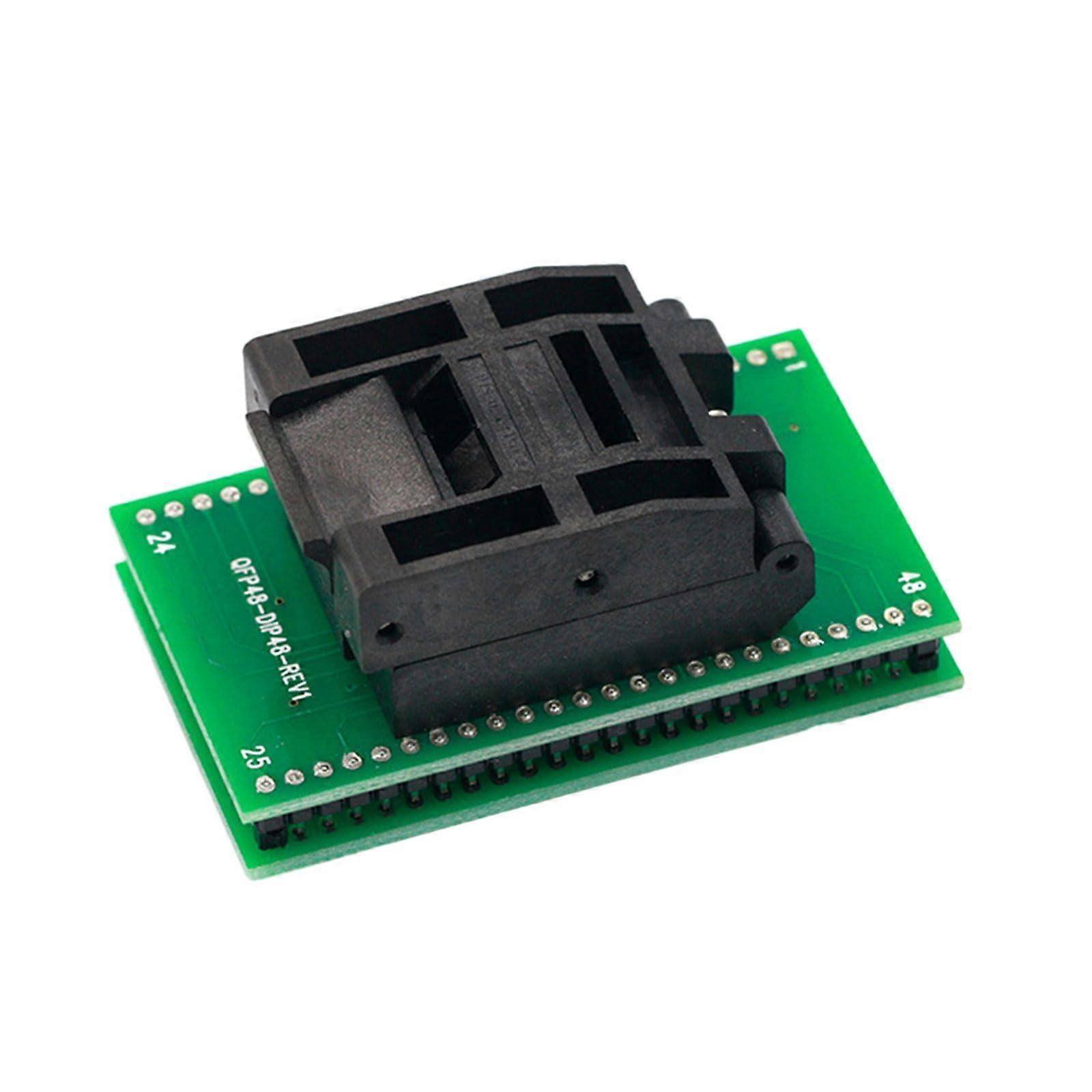 QFP48 to DIP48 converter socket for convenient programming and testing of QFP48 sockets on DIP48 programmers