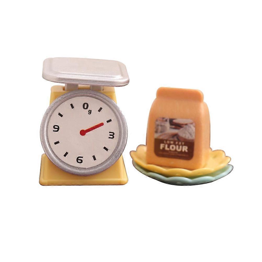 Dollhouse Scales Mini Kitchen Scale Scale Shape Micro Landscape 0.9×0.8×0.7in 1Set