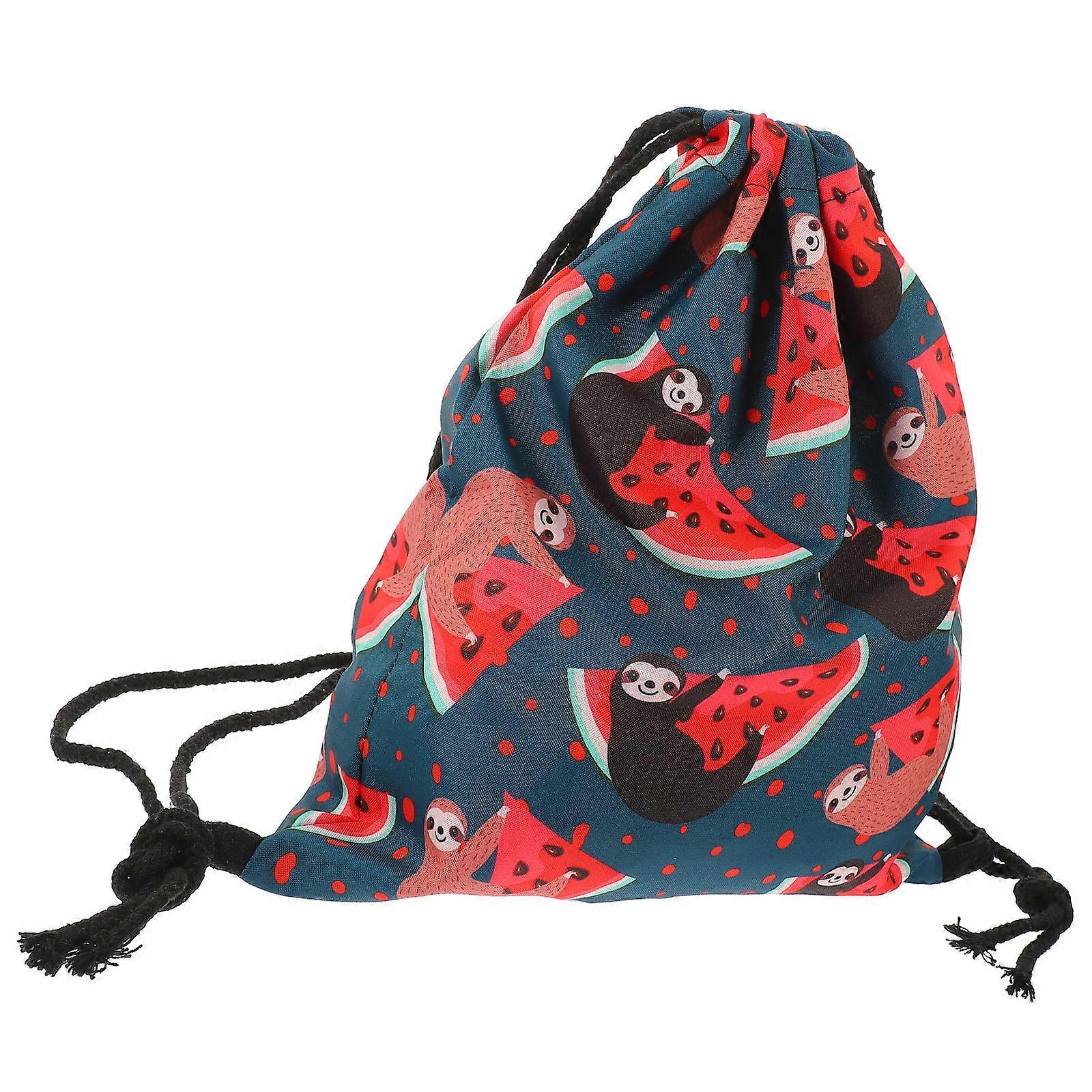 Drawstring Shoulder Pouch Bag Digital Printing Technology Suitable For Students Athletes 1Set